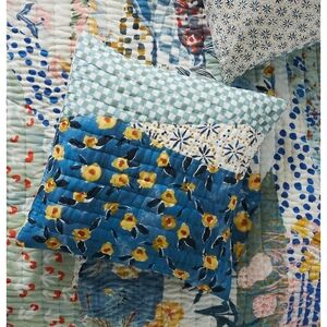 Set of 2 - NWT Anthropologie Rosalind Euro Shams Pillow Covers